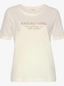 Haut de pyjama t-shirt confortable avec manches mi-longues