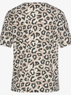 Haut de pyjama t-shirt confortable avec manches mi-longues