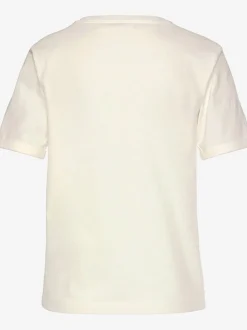 Haut de pyjama t-shirt confortable avec manches mi-longues