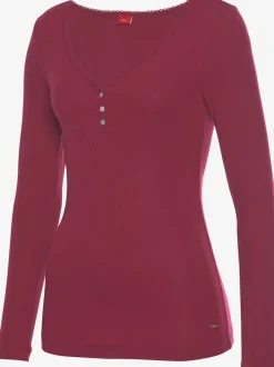 Haut de pyjama t-shirt côtelé ultra-doux