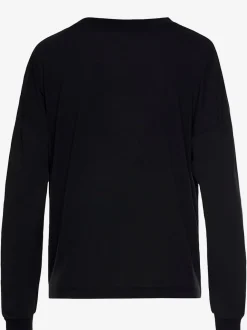 Haut de pyjama t-shirt de nuit confortable, poche plaquée