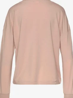 Haut de pyjama t-shirt de nuit confortable, poche plaquée