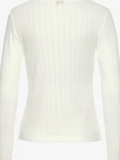 Haut de pyjama t-shirt de nuit fantaisie en tricot ajouré