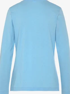 Haut de pyjama t-shirt à manches longues s.oliver avec imprimé devant