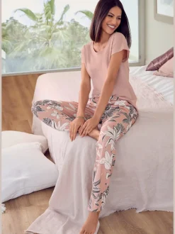 Haut de pyjama t-shirt à manches courtes