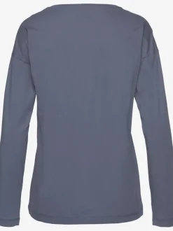 Haut de pyjama t-shirt à manches longues avec imprimé devant