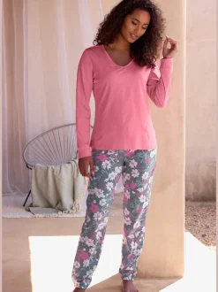 Haut de pyjama t-shirt à manches longues pour dormir