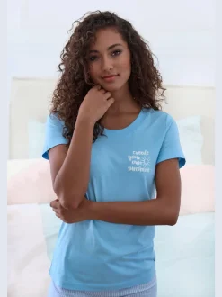 Haut de pyjama t-shirt s.oliver avec imprimé devant