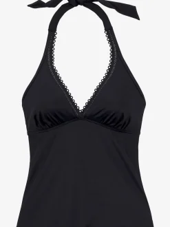 Haut de tankini à armatures avec col V et nouage