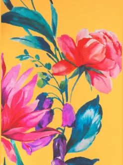 Haut de tankini à armatures imprimé floral avec encolure V