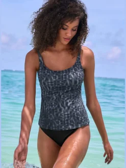 Haut de tankini imprimé tendance