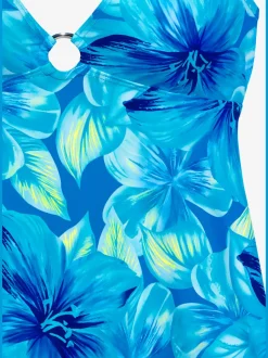 Haut de tankini à motif floral avec bretelles amovibles