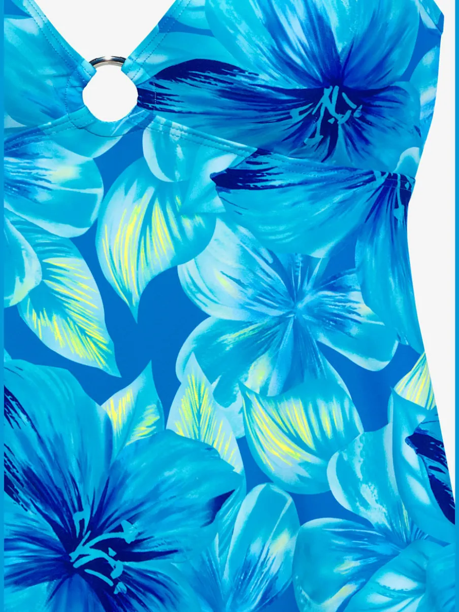 Haut de tankini à motif floral avec bretelles amovibles