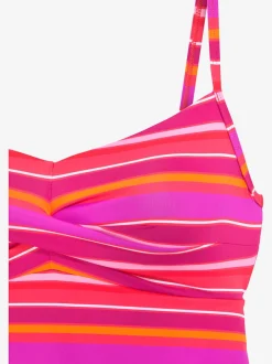 Haut de tankini rayé avec bretelles ajustables комфортable