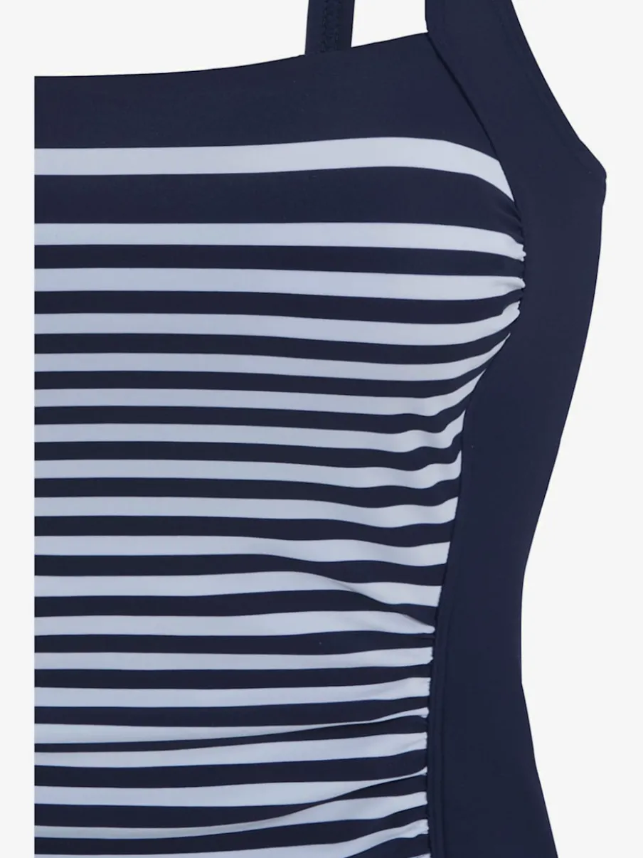 Haut de tankini à rayures avec bretelles réglables