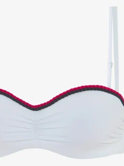 Hauts de bikini bandeau à armatures avec cordons amovibles