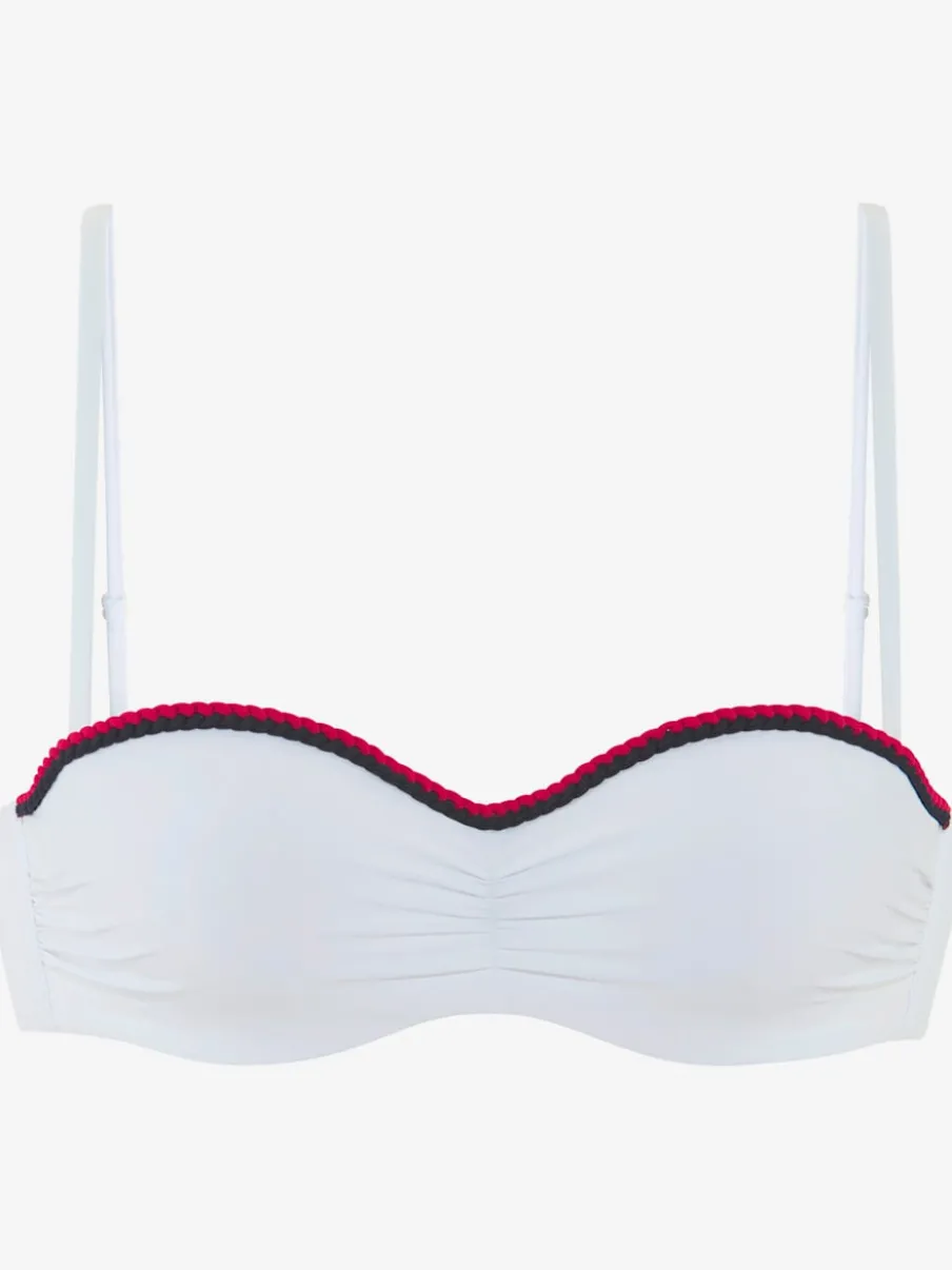 Hauts de bikini bandeau à armatures avec cordons amovibles