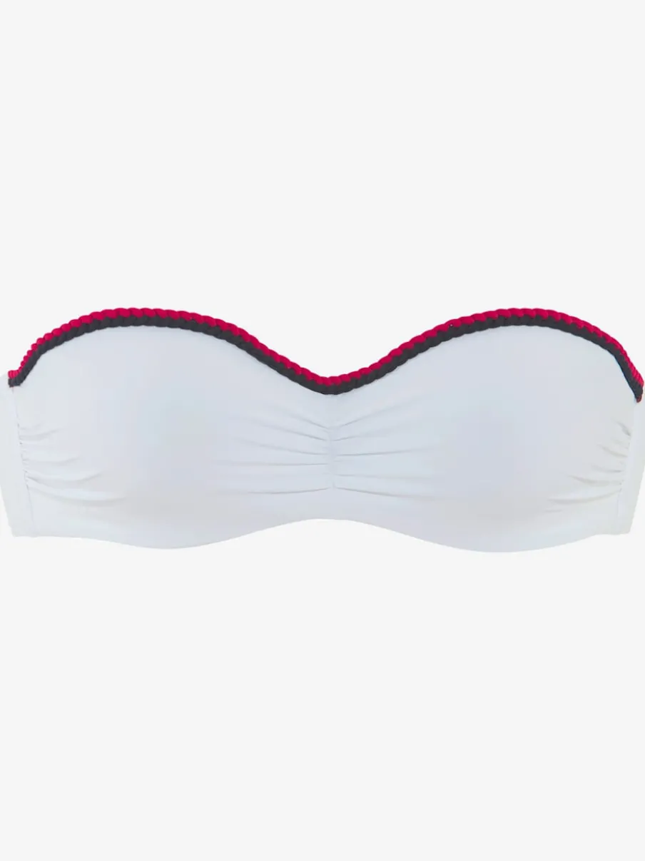 Hauts de bikini bandeau à armatures avec cordons amovibles