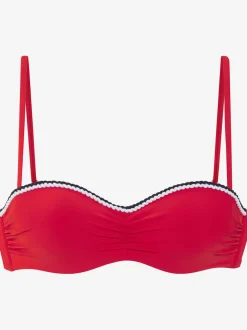 Hauts de bikini bandeau à armatures avec cordons amovibles