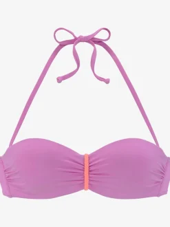 Hauts de bikini bandeau à armatures avec bretelles amovibles