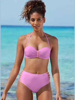 Hauts de bikini bandeau à armatures avec bretelles amovibles