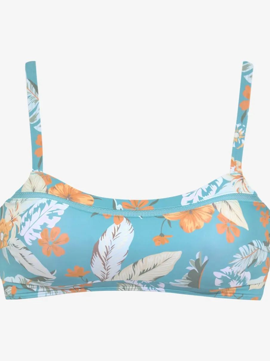 Hauts de bikini imprimés tropicaux avec bonnets amovibles