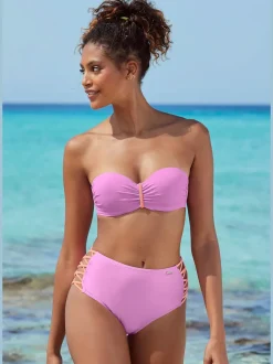Hauts de bikini push-up à bretelles tressées raffinées