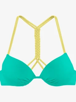 Hauts de bikini push-up à bretelles tressées raffinées