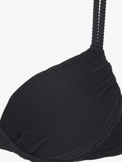 Hauts de bikini push-up à tissu structuré ajustable