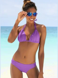 Hauts de bikini triangle avec bonnets rembourrés ajustables