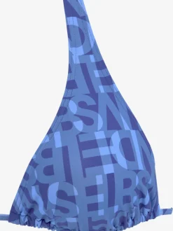 Hauts de bikini triangle imprimé avec bonnets amovibles