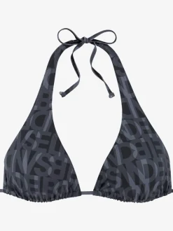 Hauts de bikini triangle imprimé avec bonnets amovibles