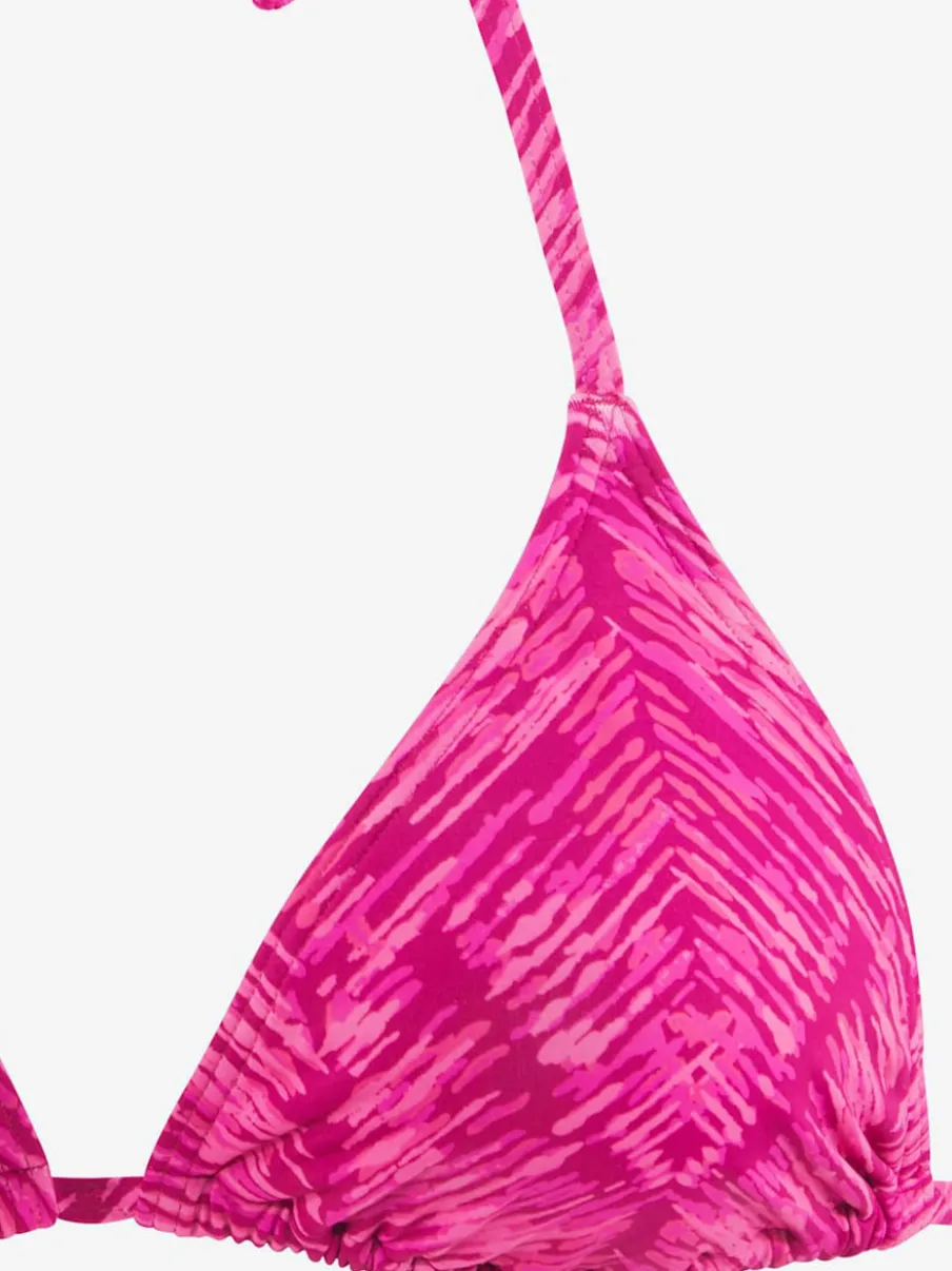 Hauts de bikini triangle à nouer et imprimés graphiques