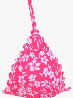Hauts de bikini triangles imprimés à fleurs doux et amovibles