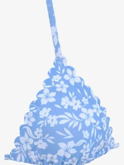 Hauts de bikini triangles imprimés à fleurs doux et amovibles