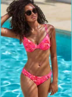 Hauts de maillot de bain à armatures motifs floraux ajustables