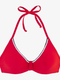 Hauts de maillot de bain avec bonnets amovibles cordons