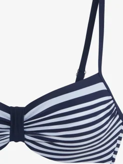 Hauts de maillots de bain à armatures rayés ajustables
