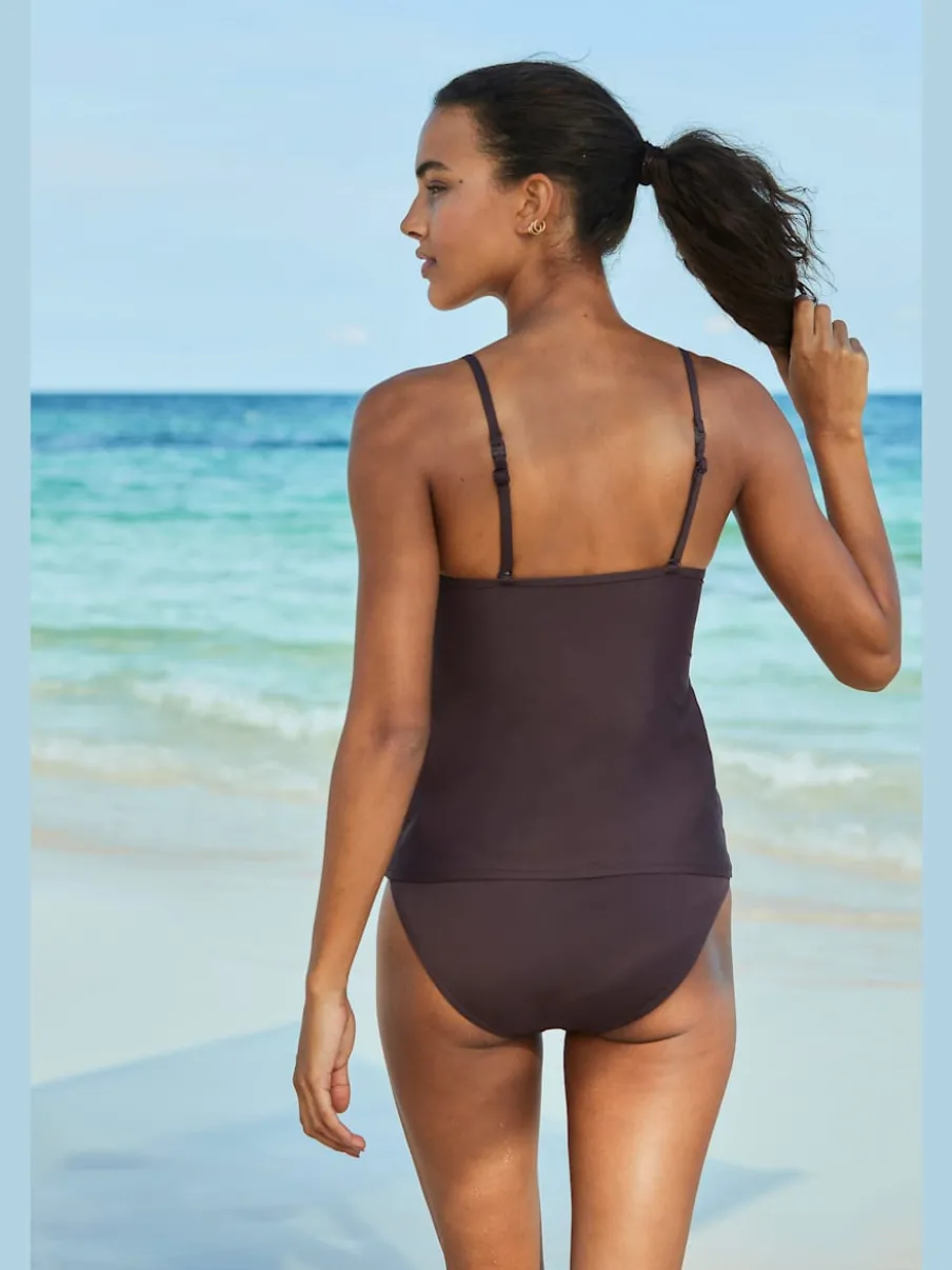 Hauts de tankini avec bonnets amovibles et bretelles ajustables