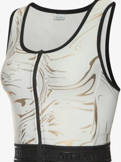 Hauts techniques courts avec glissière et ceinture élastique