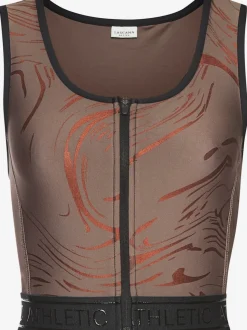 Hauts techniques courts avec glissière et ceinture élastique