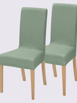 Housse de chaise mélange de matières facile d'entretien