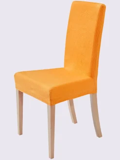 Housse de chaise mélange de matières facile d'entretien