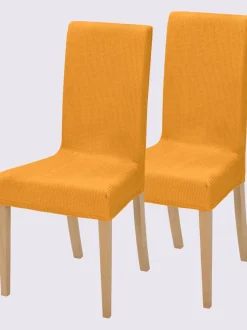 Housse de chaise mélange de matières facile d'entretien