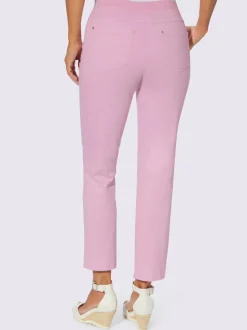 Jean 7/8 avec ceinture intérieure élastique et 5 poches