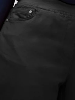 Jean 7/8 avec ceinture intérieure élastique et 5 poches
