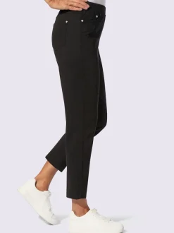 Jean 7/8 avec ceinture intérieure élastique et 5 poches