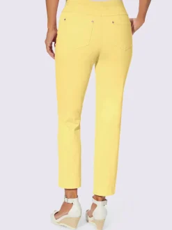 Jean 7/8 avec ceinture intérieure élastique et 5 poches