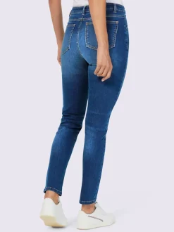 Jean avec couture de séparation et poches fendues