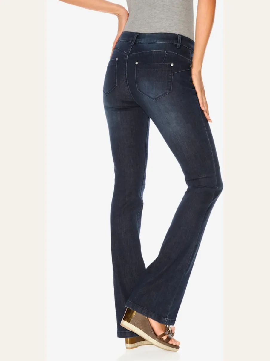Jean bootcut avec Power Mesh et élasthanne intégré